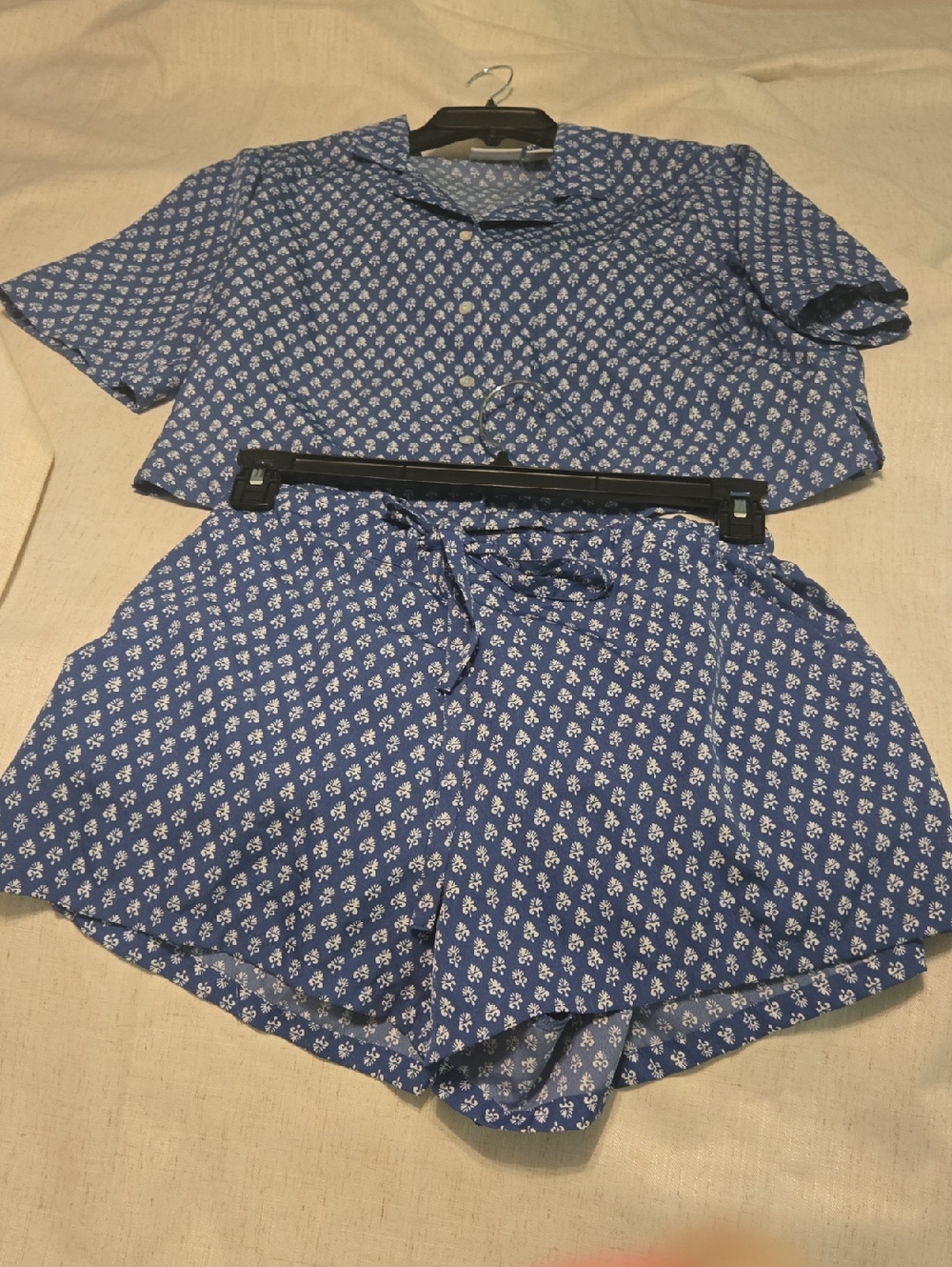 Haute Hippie Blue Floral-Print Button Shirt